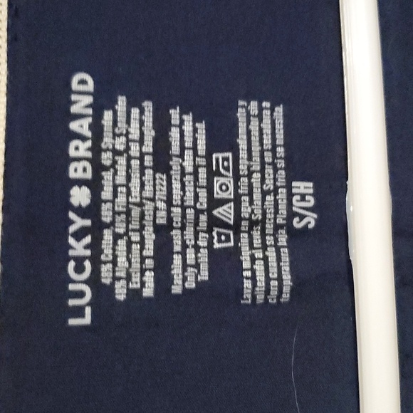 Lucky Brand blue long sleeve scoop neck shirt junior size small - Picture 2 of 3